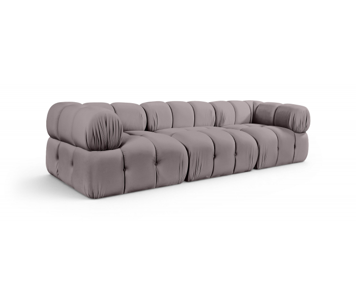 Orin - Velvet Performance Fabric Upholstered 2 Piece Modular Sofa (2 Corner Chairs), 74"
