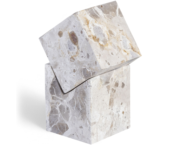 Quad - Marble Decorative Cube, 8"