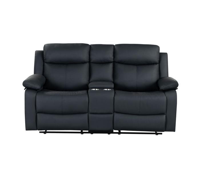 U6026 - Reclining Sofa With LED - Black, 79.5"