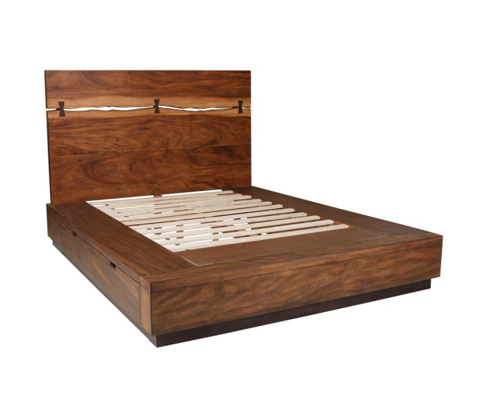 Winslow - Wood Eastern King Storage Panel Bed - Smokey Walnut