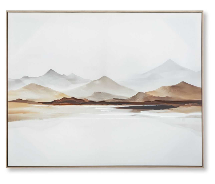 Karalen - White / Gray / Brown - Wall Art