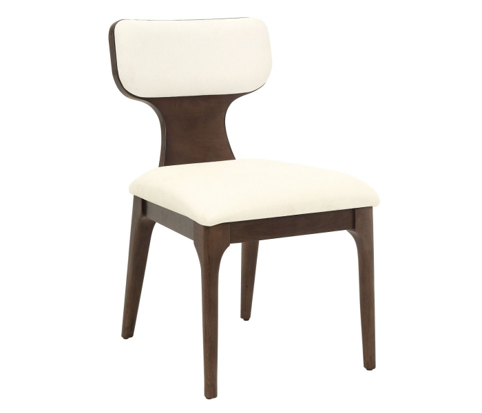 Koen - Side Chair (Set of 2) - Beige / Brown Oak - Beige