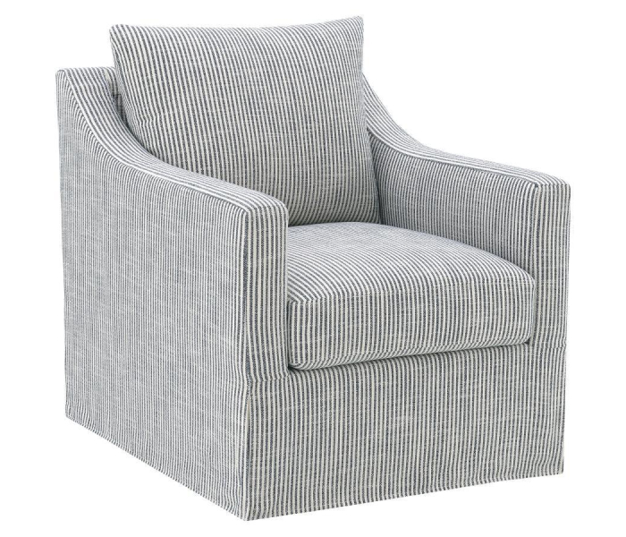 Winter - Upholstered Sloped Arm Accent Swivel Chair