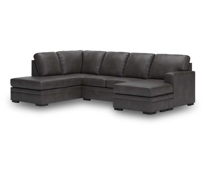 Lofton-Pike 2-Piece Sectional With LAF Corner Chaise Shadow, 124"