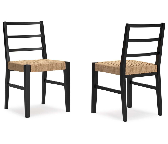 Isanti - Light Brown / Black - Dining Room Side Chair (Set of 2)