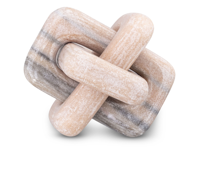 Bond - Marble Decorative Knot - Pink, 5"