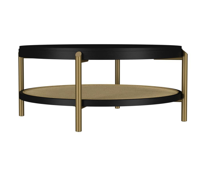 Arini - Round Coffee Table With Storage Shelf, 40.75"