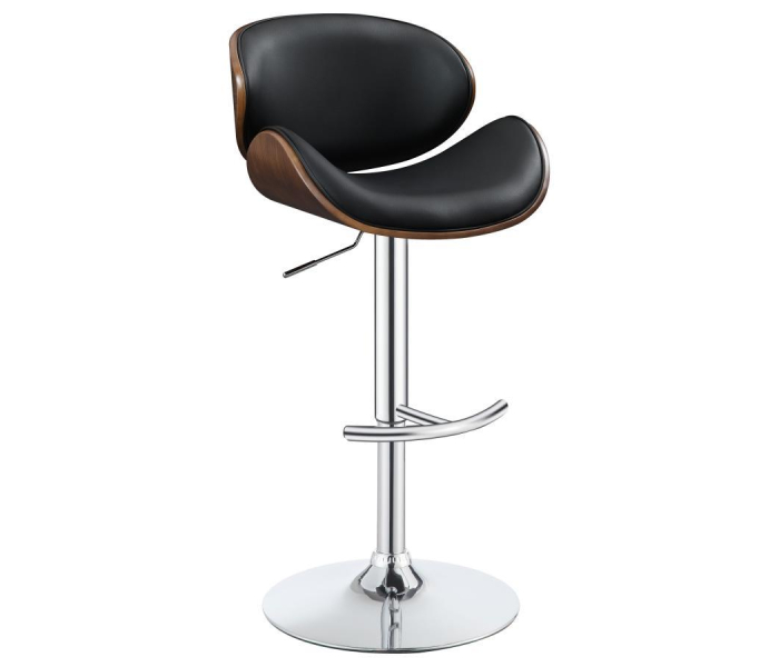 Harris - Adjustable Bar Stool - Black And Chrome