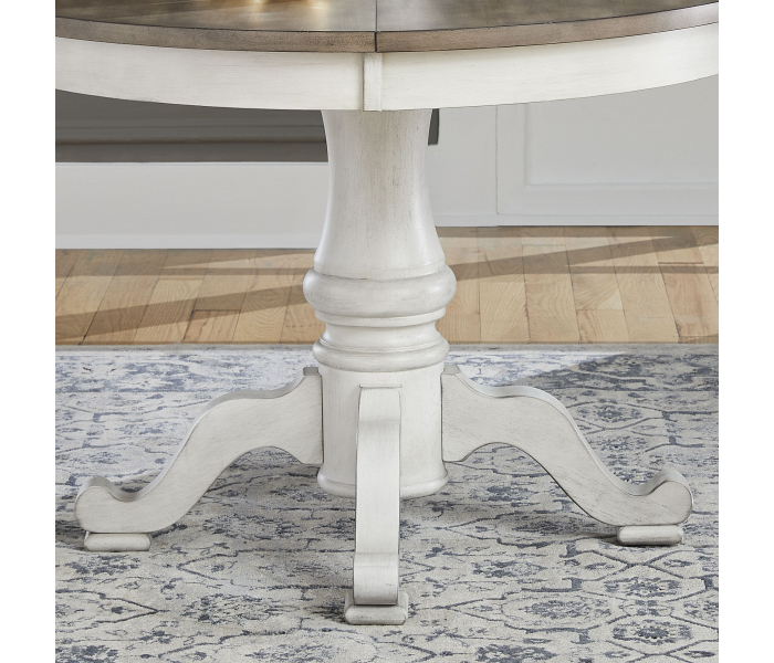 Ocean Isle - Single Pedestal Table Base - Antique, 42"