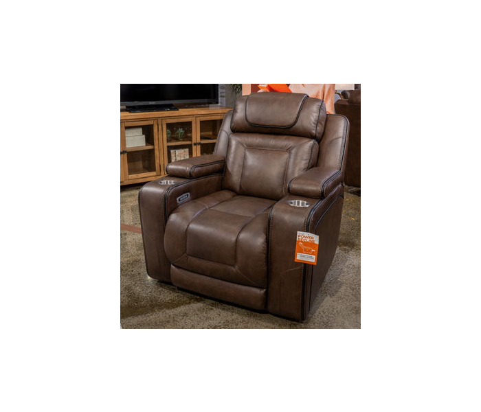 Mestrino Power Recliner With Adjustable Headrest Hickory