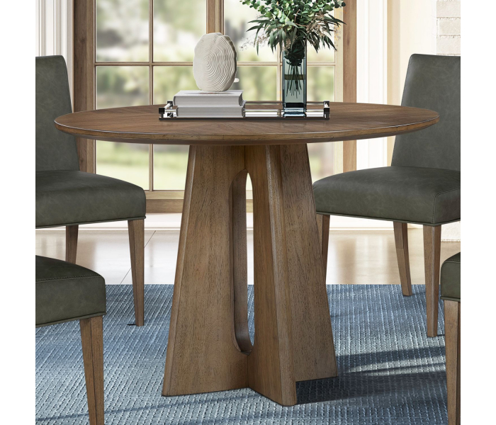 Hendrix Place - Pedestal Table - Natural - Light Brown, 54"