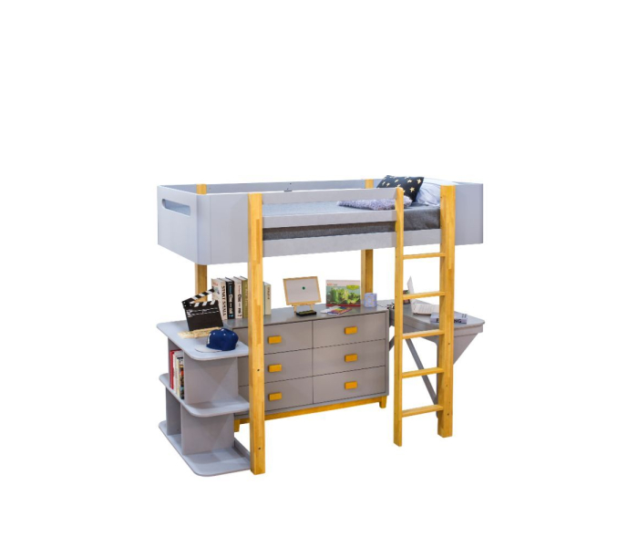 Saiyan - Dresser - Gray & Natural, 47" Wide