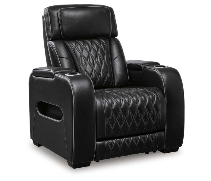 Boyington - Black - Power Recliner/ Adj Headrest