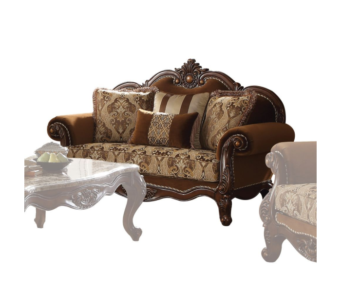 Jardena - Loveseat - Fabric & Cherry Oak