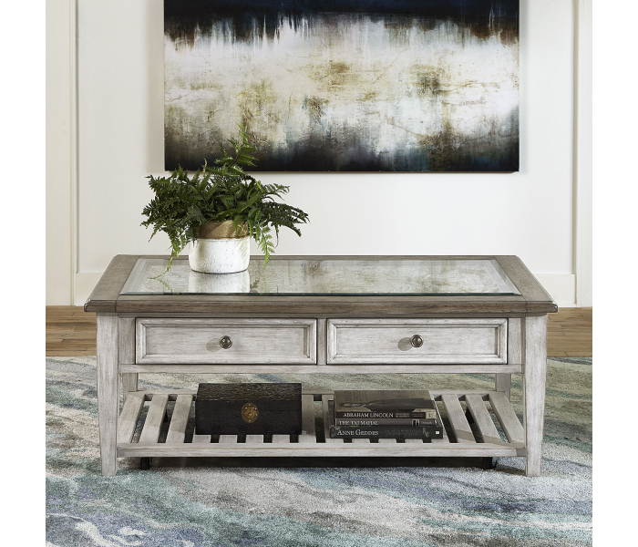Heartland - Rect Ceiling Tile Cocktail Table, 52"