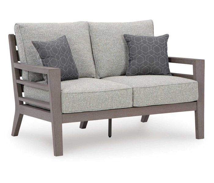 Hillside Barn - Gray / Brown - Loveseat W/Cushion