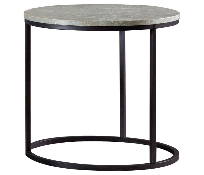 Lainey - Round Faux Marble Side End Table, 23"