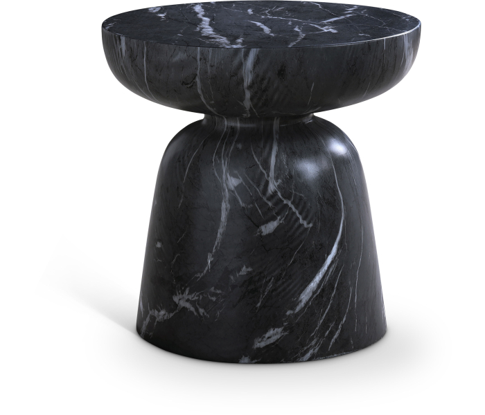 Avellino - Marble Finish Concrete End Table, 18"