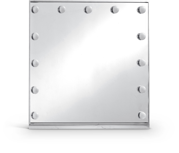 Hollywood - Mirror - Chrome - Pearl Silver