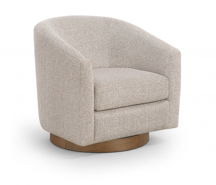 Modra - Performance Fabric Upholstered Swivel Accent Chair