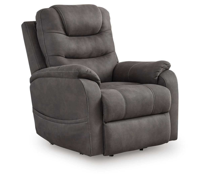Snowfield - Gunmetal - Power Lift Recliner