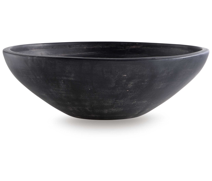 Meadie - Distressed Black - Bowl, 16.25"