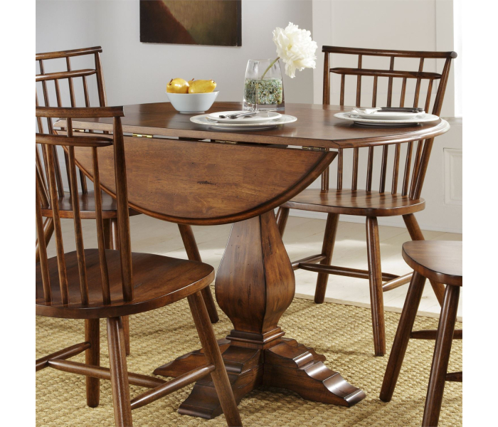Creations - Drop Leaf Pedestal Table Base, 40"