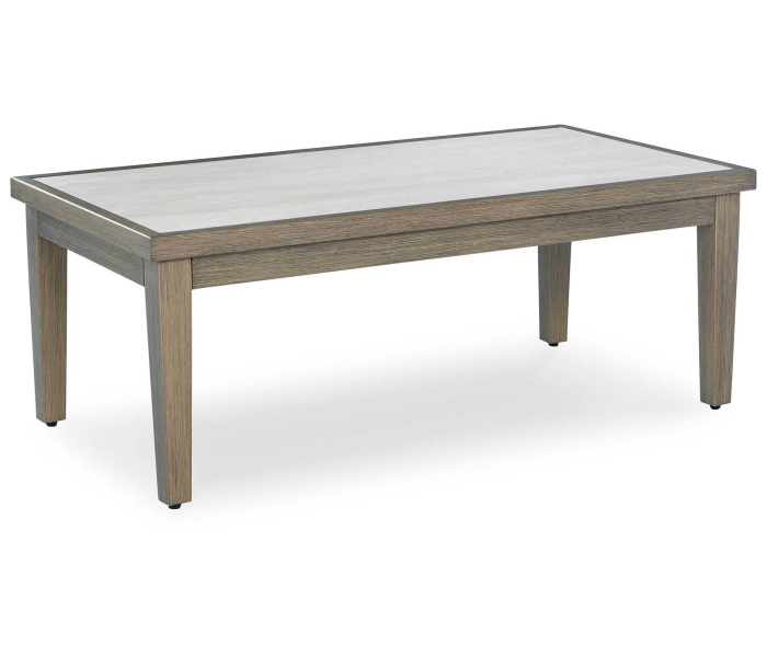 Rainier Ranch - Brown / Beige - Rectangular Cocktail Table, 48.88"