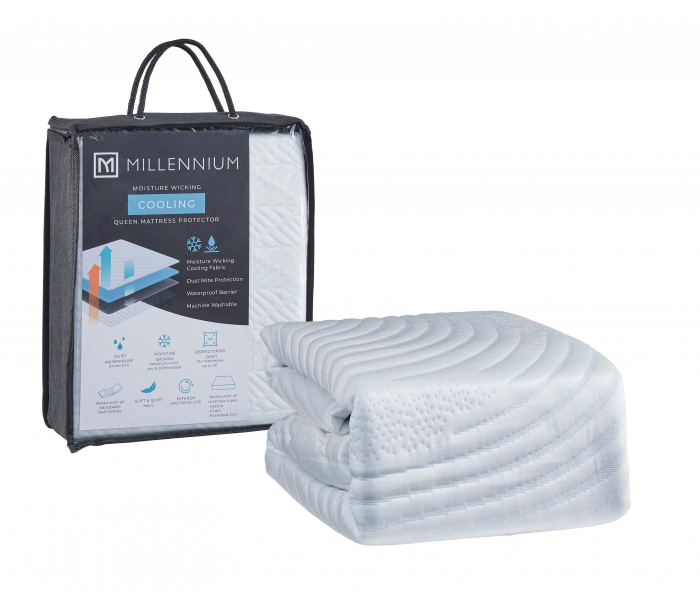 Extra Cooling Protector King Mattress Protector White