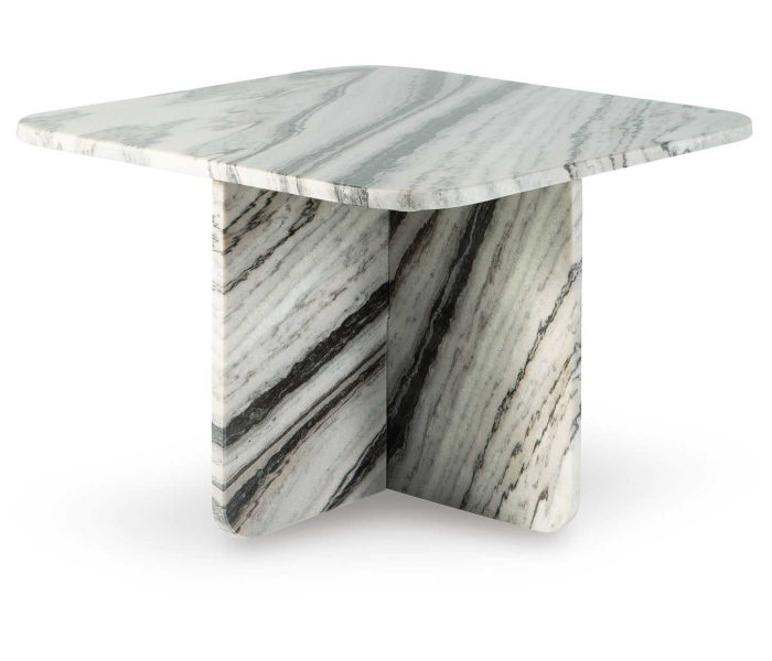 Baretton - Black / White / Taupe - 18" Accent Cocktail Table, 26"