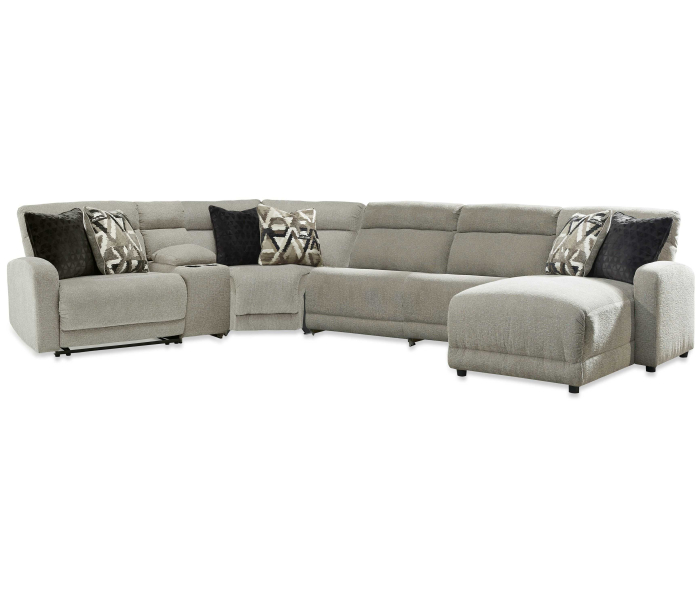 Colleyville - Stone - 6-Piece Power Reclining Sectional With RAF Chaise