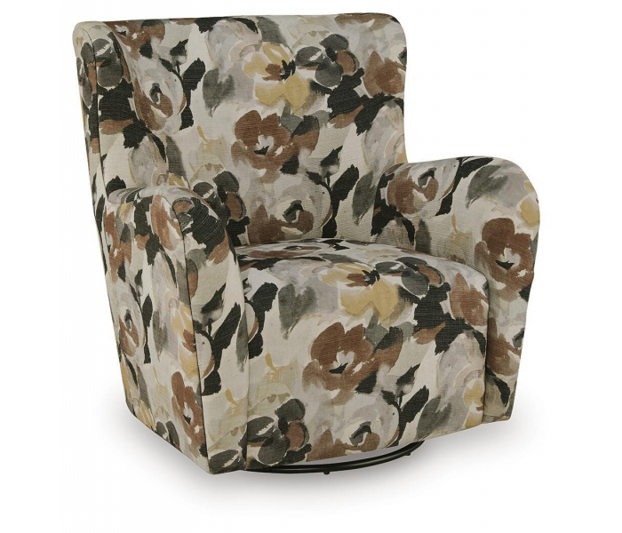 Rowenburg - Swivel Glider Accent Chair - Multi