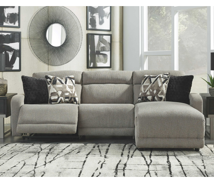 Colleyville - Stone - Right Arm Facing Power Chaise 3 Pc Sectional