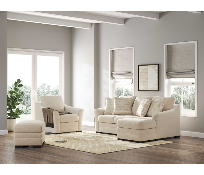 Lango 3 Pc. Sofa Chaise, Chair, Ottoman Jute