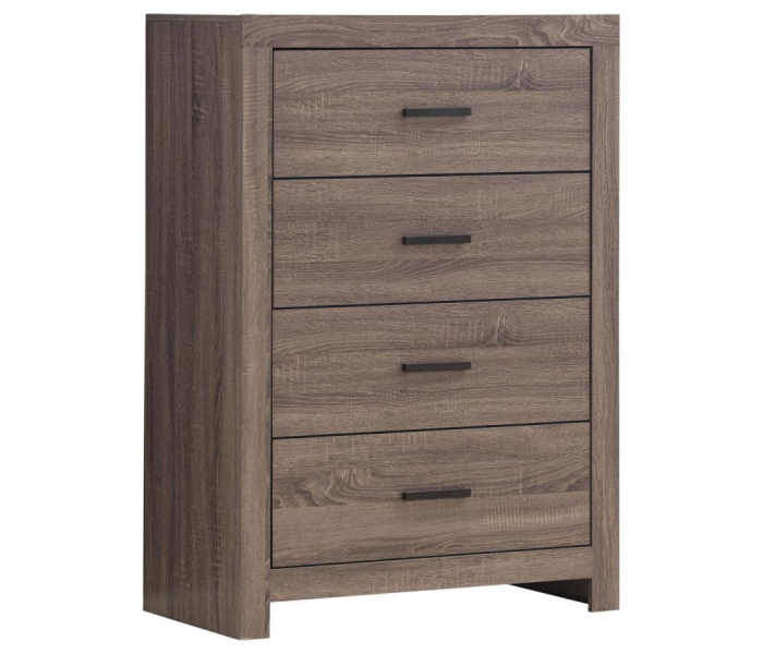 Brantford - 4-Drawer Bedroom Chest - Barrel Oak, 44.75" Tall
