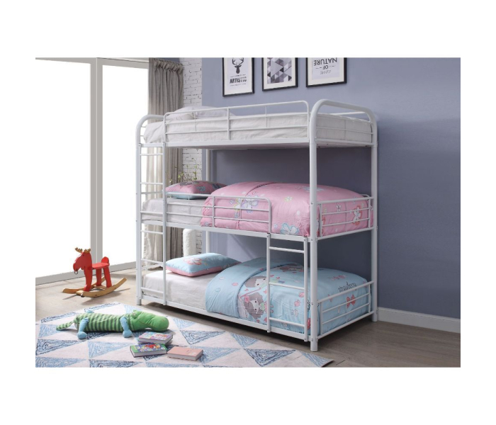 Cairo - Triple Full Bunk Bed - White