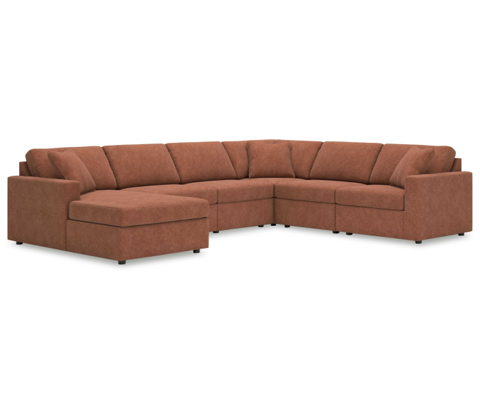 Cozymax - Spice - 6-Piece Sectional With Laf Corner Chaise, 140"