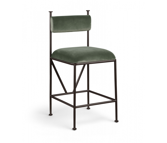 Monarch - Velvet Counter Stool (Set of 2)