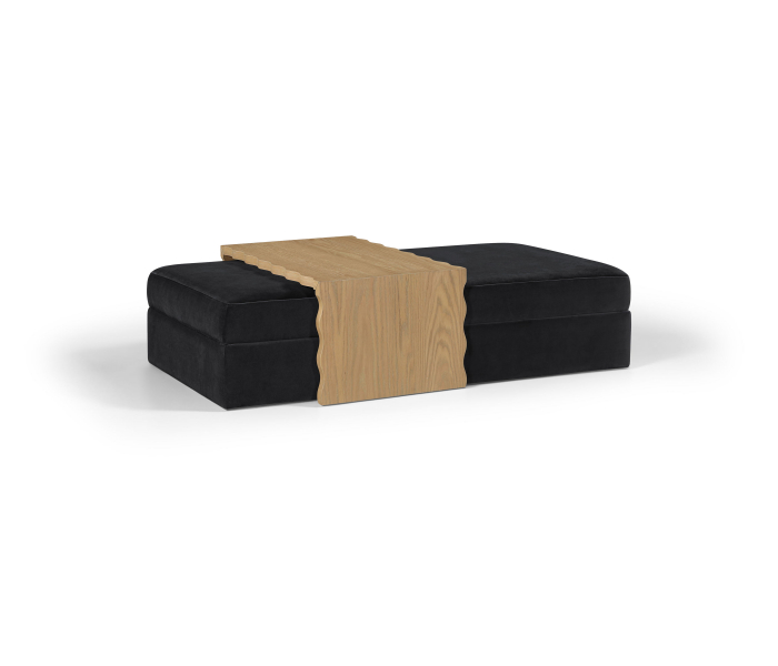 Woodra - Coffee Table / Ottoman - Black /