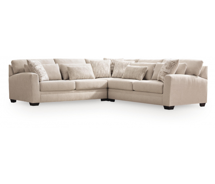 Mandi Point 3-Piece Sectional Marble, 117"