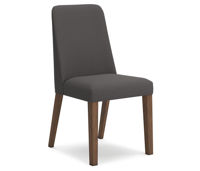 Lyncott - Charcoal / Brown - Dining Uph Side Chair (Set of 2)