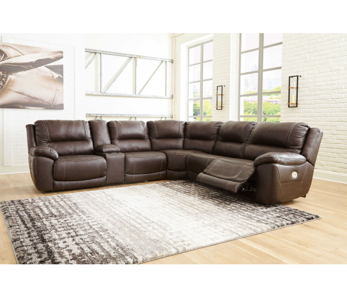 Dunleith - Chocolate - Power Sectional 6 Pc