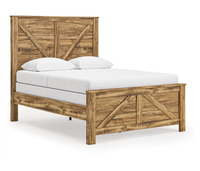 Maystonna Crossbuck Panel Bed Brown