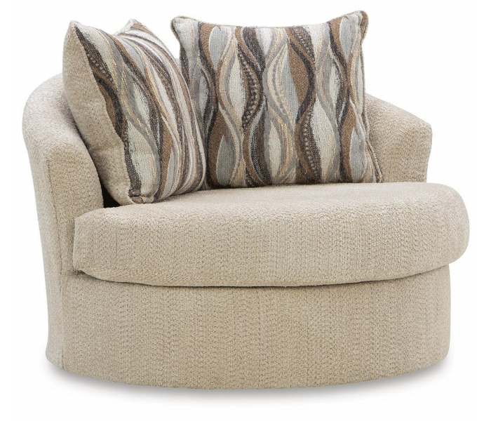 Lofwood Swivel Accent Chair Oatmeal