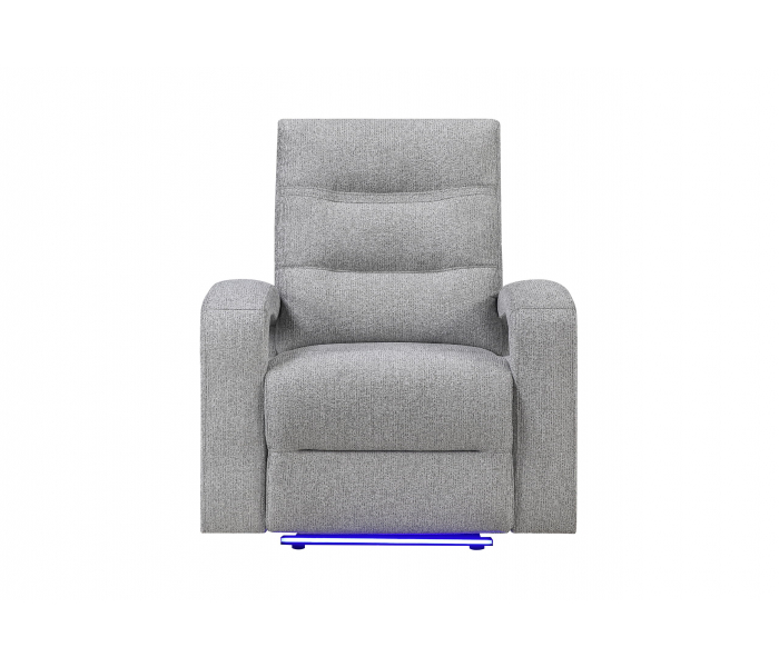 U6611 - Power Recliner With LED - Gray