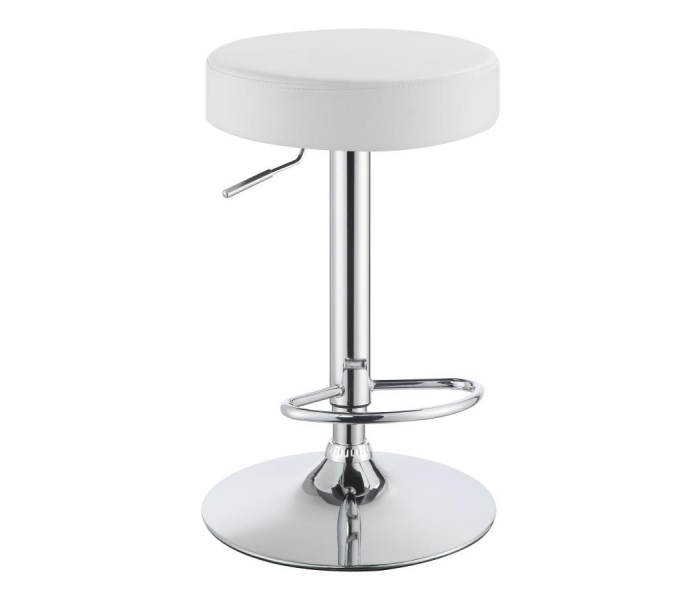 Ramses - Adjustable Backless Bar Stool - Chrome And