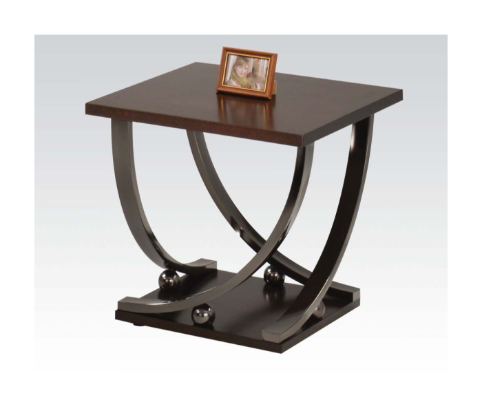 Isiah - End Table - Black Nickel, 24"