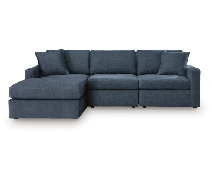 Modmax 3-Piece Sectional Sofa With LAF Corner Storage Chaise Ink, 109"