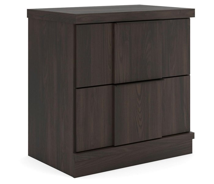 Shaehartin Two Drawer Night Stand Dark Brown