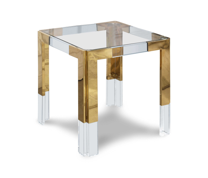 Casper - End Table - Rich Gold - Steel, 22"